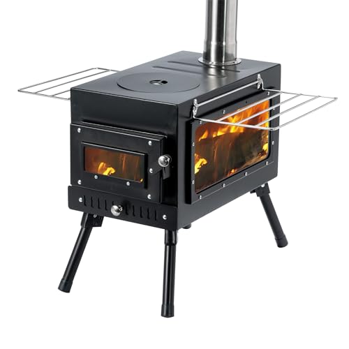 Portable Wood Burning Camping Stove with Chimney