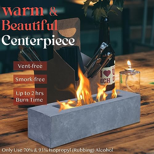 Portable Rectangle Tabletop Bioethanol Fire Pit