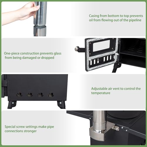 Outvita Portable Camping Wood Burning Stove