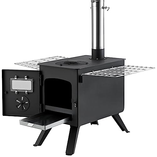 VEVOR Portable 86-Inch Camping Wood Stove