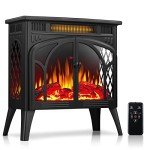 Rintuf 1500W Electric Fireplace Heater with Remote