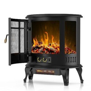 25-Inch Electric Fireplace Heater & Stove
