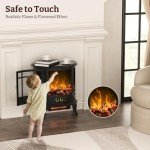 25-Inch Electric Fireplace Heater & Stove