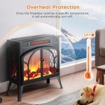 Rintuf 1500W Electric Fireplace Heater with Remote