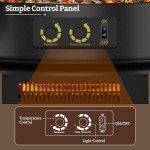 25-Inch Electric Fireplace Heater & Stove