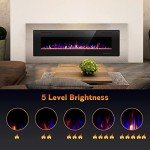R.W.Flame 60" Electric Fireplace with Remote Control