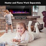 R.W.Flame 60" Electric Fireplace with Remote Control