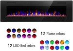R.W.Flame 60" Electric Fireplace with Remote Control