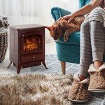 HOMCOM 22" Electric Fireplace Heater with LED Flames
