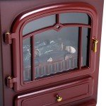 HOMCOM 22" Electric Fireplace Heater with LED Flames
