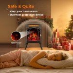 Compact Electric Fireplace Stove for Cozy Spaces
