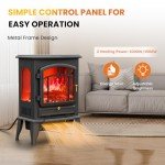 VEXON 22” Electric Infrared Quartz Fireplace Heater