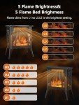 Electric Fireplace Stove with Remote Control and Timer