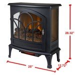 Muskoka 25" Black Curved Front Electric Stove