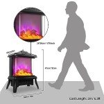 TOONLUPAL 1500W Electric Fireplace Heater with Remote