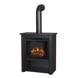 Real Flame Black Hollis Electric Fireplace with Remote