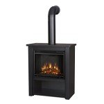 Real Flame Black Hollis Electric Fireplace with Remote