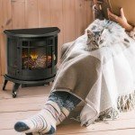 HOMCOM 22" Freestanding Electric Fireplace Heater