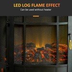 HOMCOM 22" Freestanding Electric Fireplace Heater