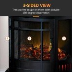 HOMCOM 22" Freestanding Electric Fireplace Heater