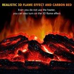 Portable Electric Fireplace Heater with 3D Flame Effect