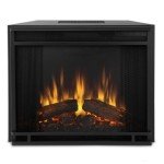 Real Flame Black Hollis Electric Fireplace with Remote