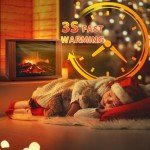 Portable Electric Fireplace Heater with 3D Flame Effect