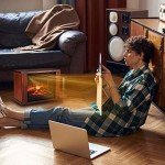Portable Electric Fireplace Heater with 3D Flame Effect