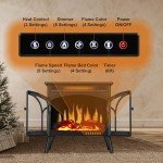 Joy Pebble Freestanding Electric Fireplace Stove Heater