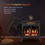 Joy Pebble Freestanding Electric Fireplace Stove Heater