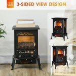 HOMCOM 23" Electric Infrared Fireplace Stove