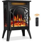Antarctic Star 16" Electric Fireplace Stove With Remote