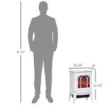 HOMCOM 22" Electric Fireplace Stove with LED Flames