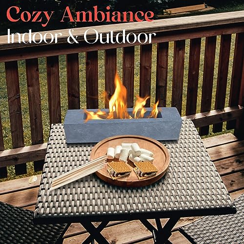 Portable Rectangle Tabletop Bioethanol Fire Pit