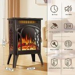 Antarctic Star 16" Electric Fireplace Stove With Remote
