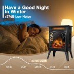 Antarctic Star 16" Electric Fireplace Stove With Remote