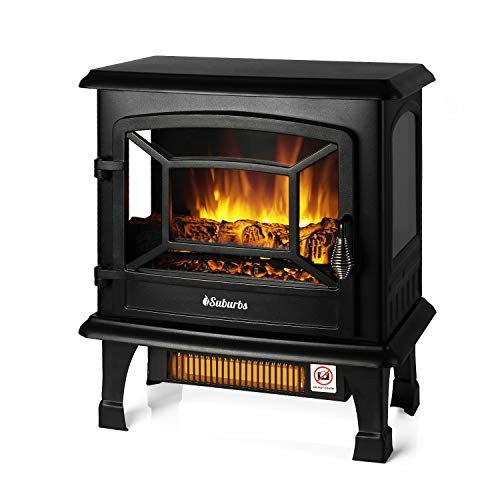TURBRO TS20 Electric Fireplace Realistic Flame Experience