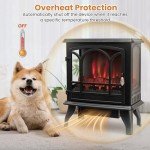 COSTWAY Remote Control Electric Stove Heater