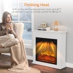 ROVSUN 18" Electric Fireplace Insert with Remote