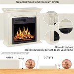 JAMFLY 26” Electric Fireplace Heater with Remote