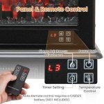 COSTWAY Remote Control Electric Stove Heater