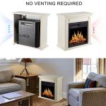 JAMFLY 26” Electric Fireplace Heater with Remote