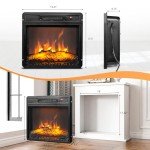 ROVSUN 18" Electric Fireplace Insert with Remote