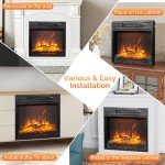 ROVSUN 18" Electric Fireplace Insert with Remote