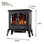 e-Flame USA Jasper Electric Fireplace Stove Heater