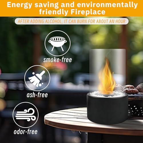 Compact Tabletop Fire Pit for Indoor/Outdoor Use