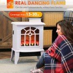 HOMCOM 18" Electric Fireplace Stove - Portable Heater