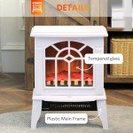 HOMCOM 18" Electric Fireplace Stove - Portable Heater