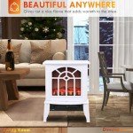 HOMCOM 18" Electric Fireplace Stove - Portable Heater