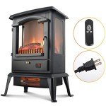 Portable Electric Fireplace Heater with Remote Control